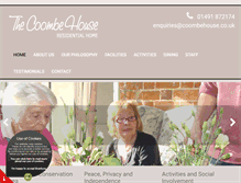 Tablet Screenshot of coombehouse.co.uk